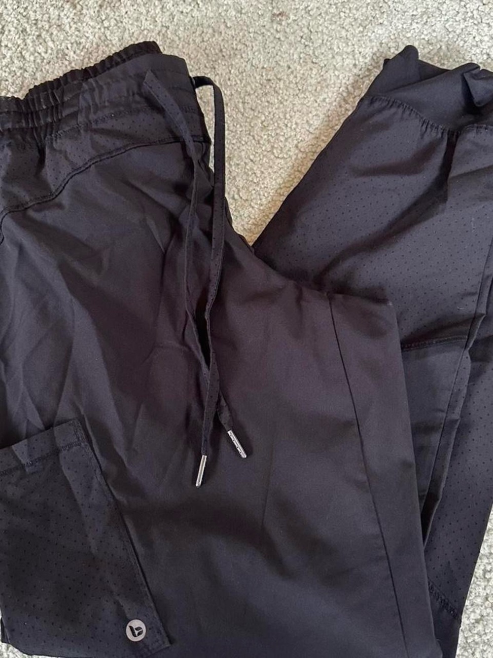 Women’s Black Medical Scrub Drawstring Pant- SIZE MEDIUM